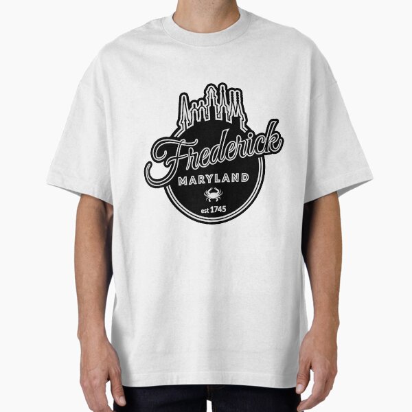 Item preview, Frederick Maryland - Clustered Spires & Crab | White & Black designed and sold by LoveShirtz.