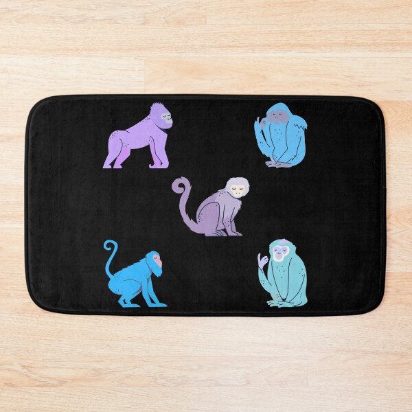 Item preview, cute monkeys (black) designed and sold by cute105.
