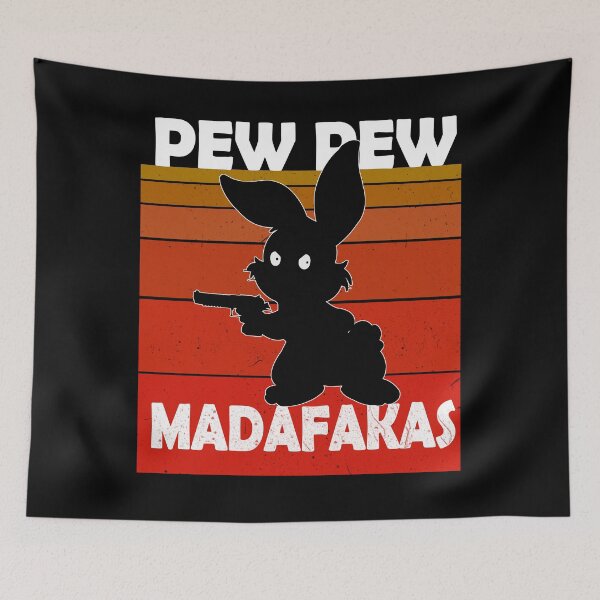Item preview, Pew Pew Madafakas Rabbit with Pistol Design designed and sold by Schimmi.