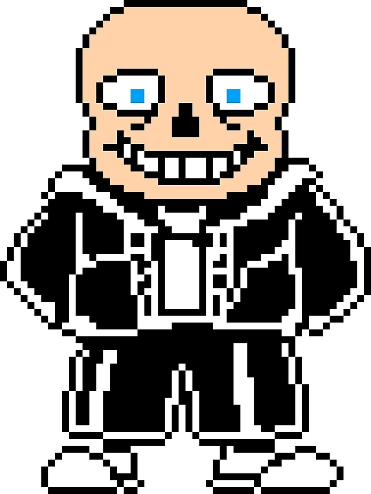 Poster Propaganda - Pixel Art - Undertale - Sans