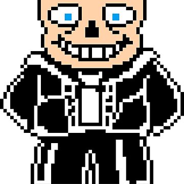 Sans Battle Sprite - Undertale Sans Pixel Art Grid Transparent PNG