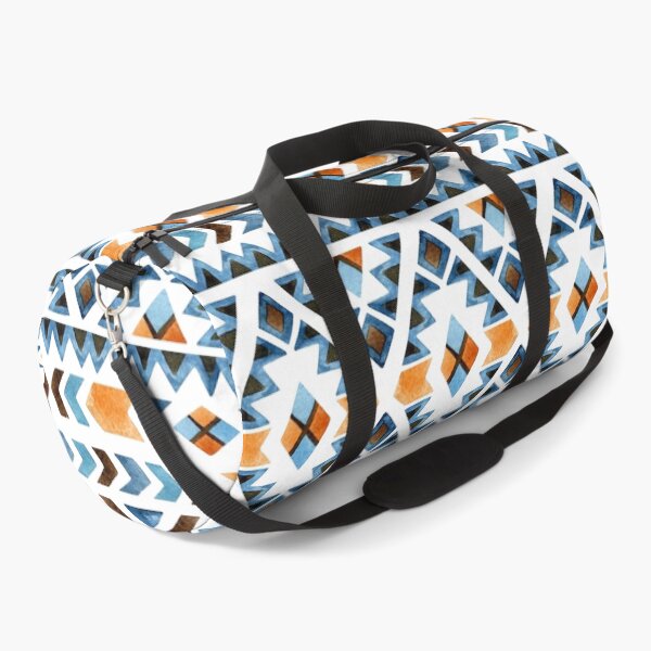 Blue and Orange Aztec Merchandise Duffle Bag