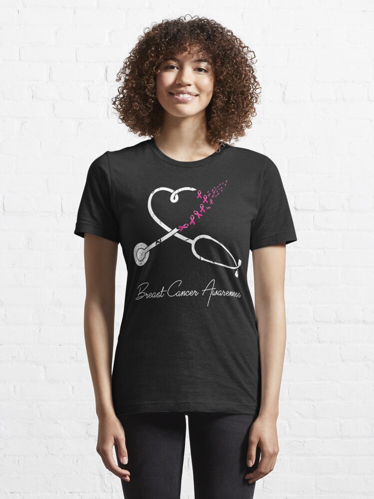 Heart Ribbon Breast Cancer Awareness' Women's Premium T-Shirt