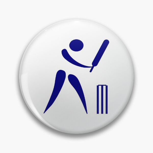 Item preview, Cricket minimalist classic blue block design designed and sold by Deegital18.