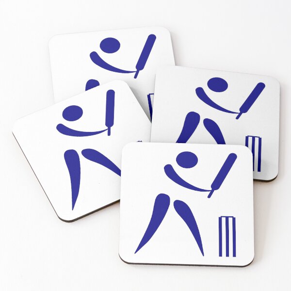Item preview, Cricket minimalist classic blue block design designed and sold by Deegital18.