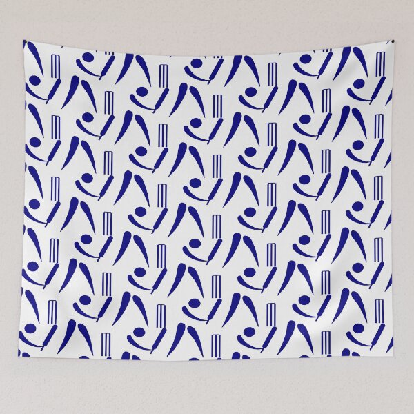 Item preview, Cricket minimalist classic blue block design designed and sold by Deegital18.