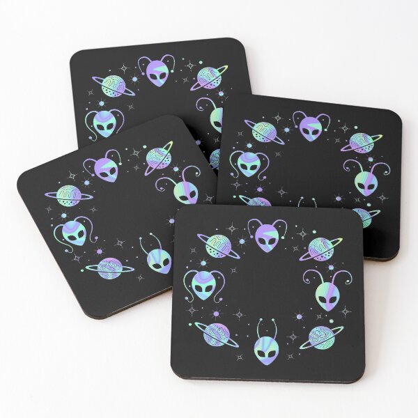 Item preview, Holographic Alien Universe . Cosmos with planet and stars. designed and sold by lipemo.