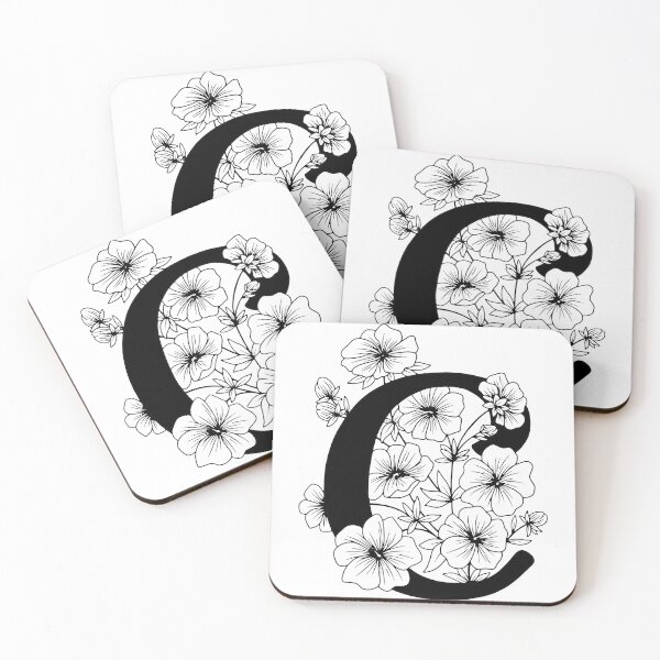 Item preview, C Botanical Monogram designed and sold by artjojo.