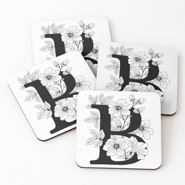 Item preview, B Botanical Monogram designed and sold by artjojo.