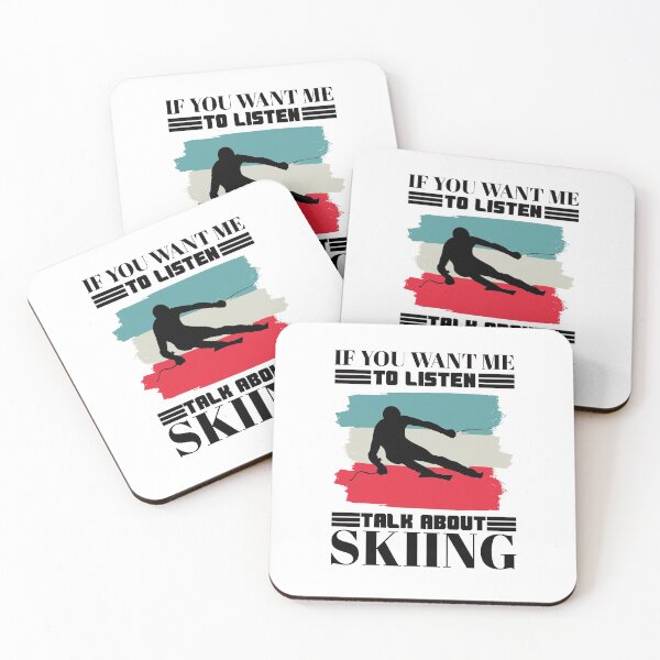 Item preview, skiing saying - downhill quote designed and sold by pirminio.