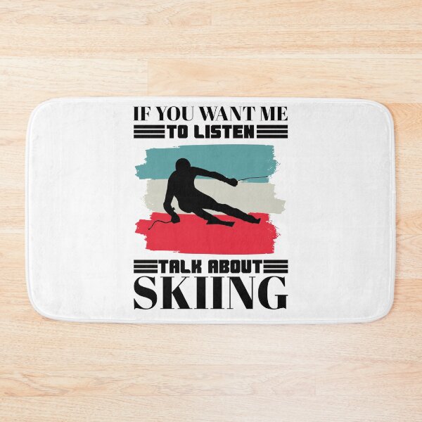 Item preview, skiing saying - downhill quote designed and sold by pirminio.