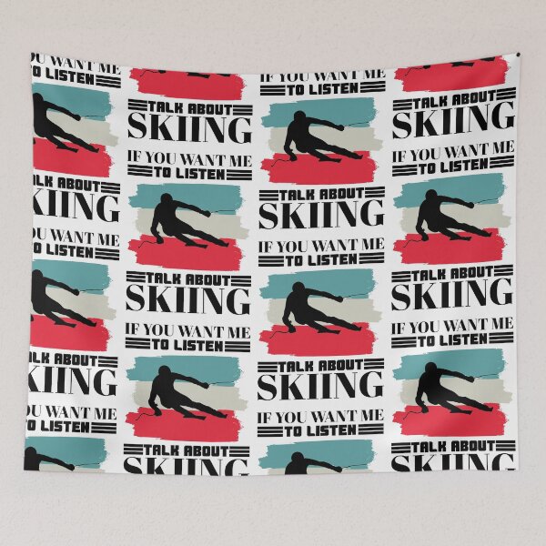 Item preview, skiing saying - downhill quote designed and sold by pirminio.