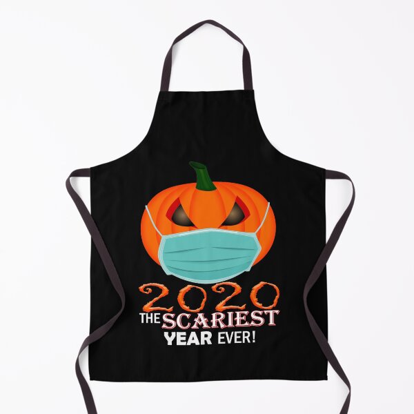 Item preview, 2020, The Scariest Year Ever, Pumpkin with Mask Funny Halloween designed and sold by Poloy.