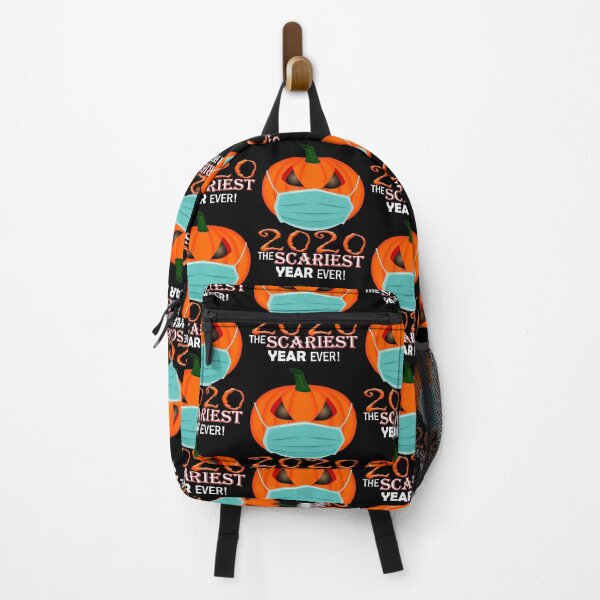 Item preview, 2020, The Scariest Year Ever, Pumpkin with Mask Funny Halloween designed and sold by Poloy.