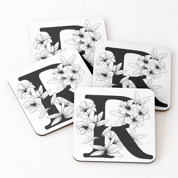 Item preview, R Botanical Monogram designed and sold by artjojo.