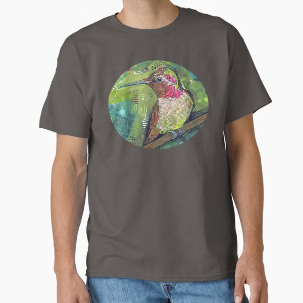 Anna's Hummingbird Sitting on a Branch Classic T-Shirt