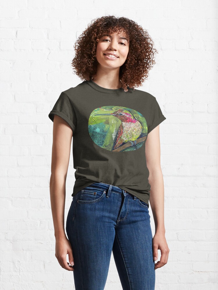 Alternate view of Anna's Hummingbird Painting - 2020 Classic T-Shirt