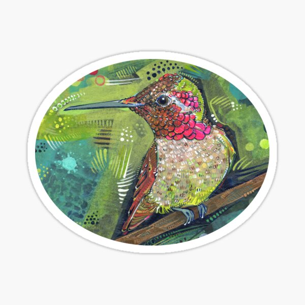 Item preview, Anna's Hummingbird Sitting on a Branch designed and sold by Gwenn Seemel.