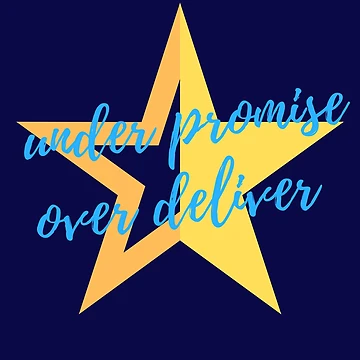 Artwork thumbnail, Under Promise Over Deliver by DesignsofNote