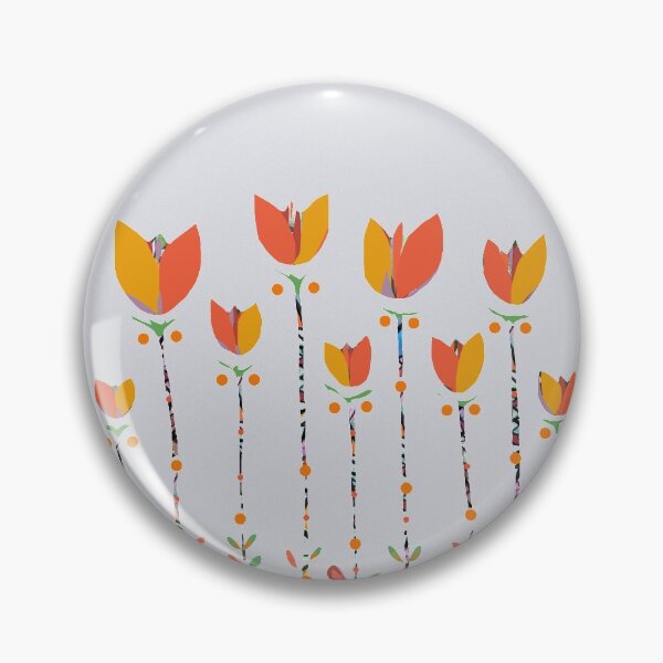 Item preview, Retro tulips, orange mix designed and sold by ZjalDesign.