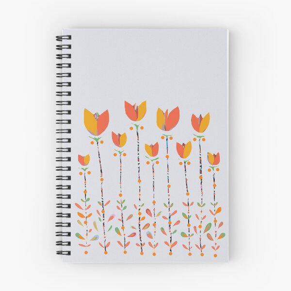 Item preview, Retro tulips, orange mix designed and sold by ZjalDesign.