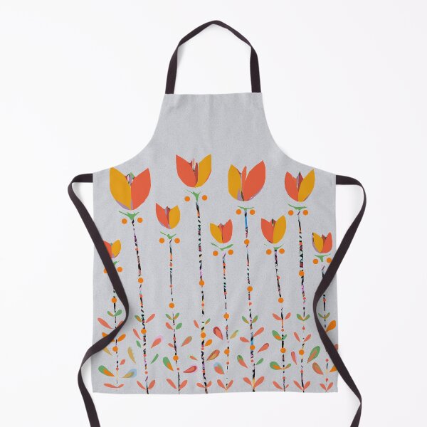 Item preview, Retro tulips, orange mix designed and sold by ZjalDesign.