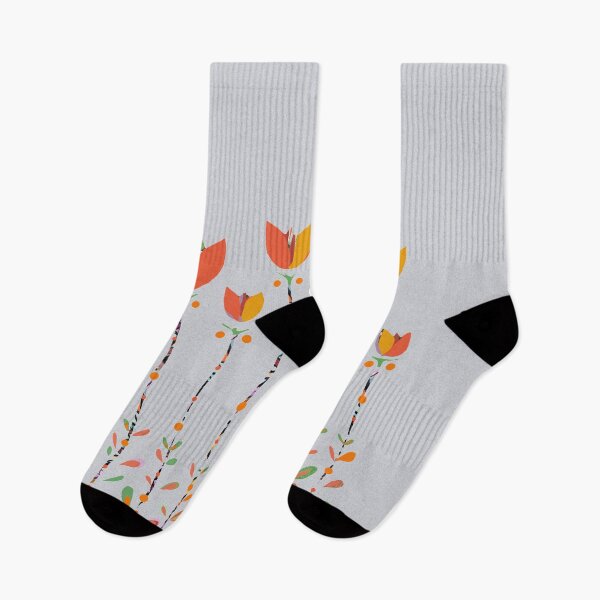 Item preview, Retro tulips, orange mix designed and sold by ZjalDesign.