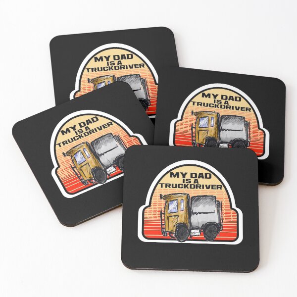 Item preview, My Dad is a Truckdriver- My Dad is a Trucker - red designed and sold by emm-j.