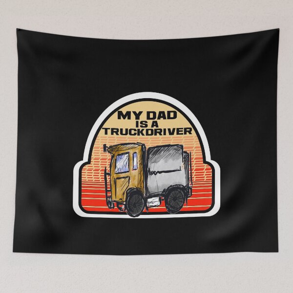 Item preview, My Dad is a Truckdriver- My Dad is a Trucker - red designed and sold by emm-j.