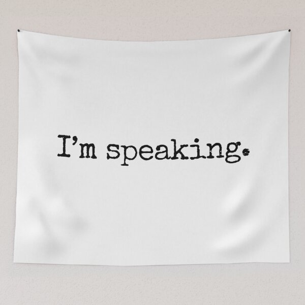 Item preview, I'm speaking Harris quote VP Debate - typewriter style designed and sold by MoClan-Graphics.