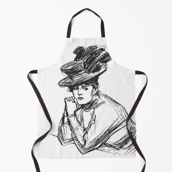 Item preview, Victorian ladies' fashion sketch designed and sold by aapshop.