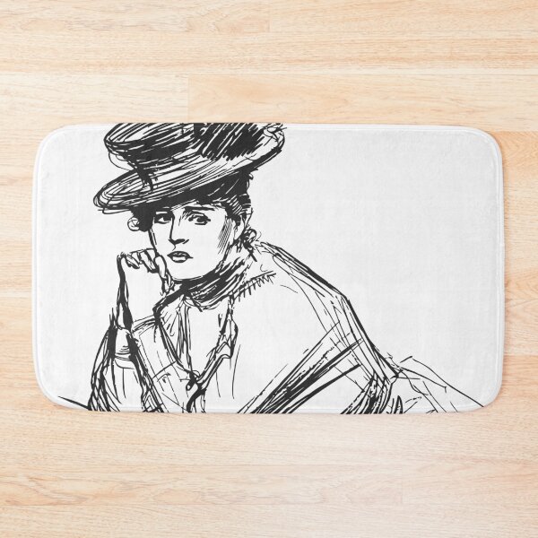 Item preview, Victorian ladies' fashion sketch designed and sold by aapshop.