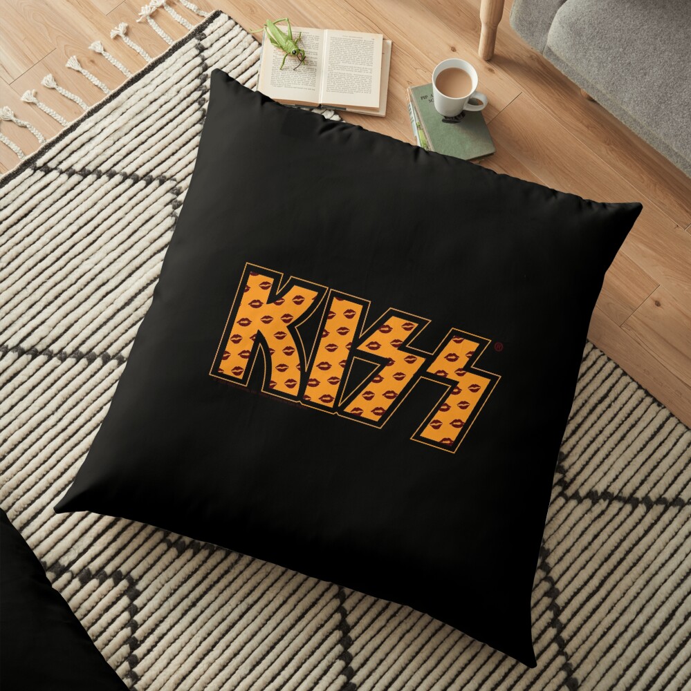 Kiss Band Lips Logo Floor Pillow