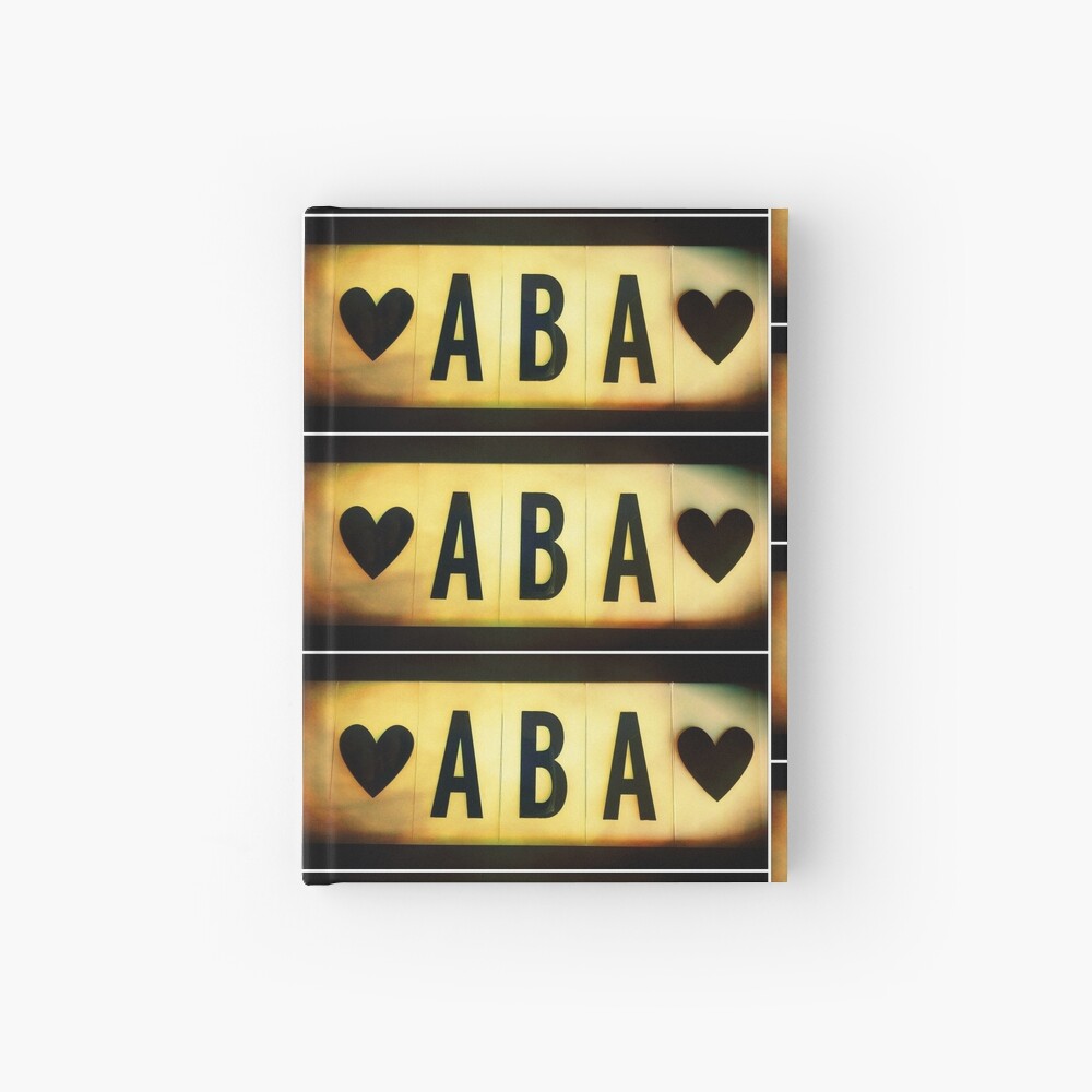 Father in Hebrew, Dad in Hebrew, Aba Hardcover Journal