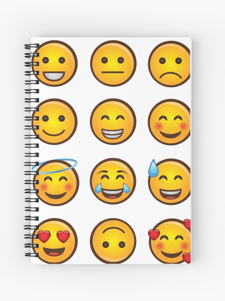 Cahier à spirale « Dessins Emoji », par Soumita | Redbubble
