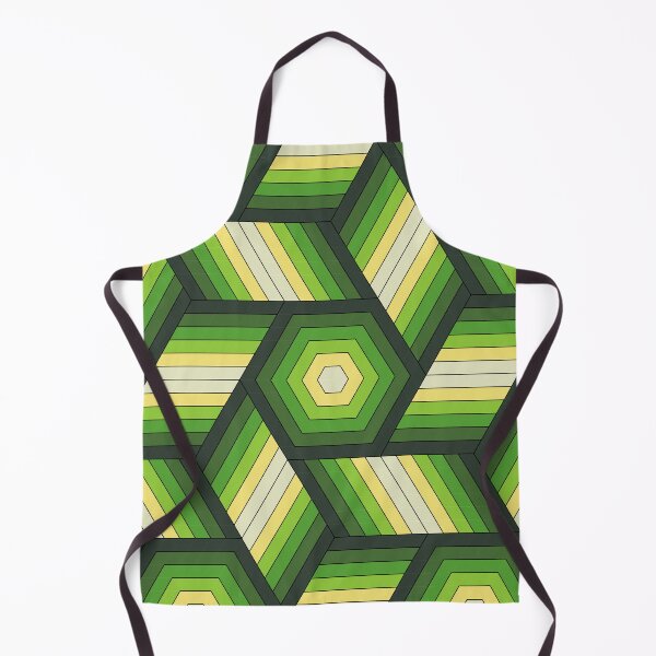 Item preview, Green Hexagon Stripes designed and sold by Girih.