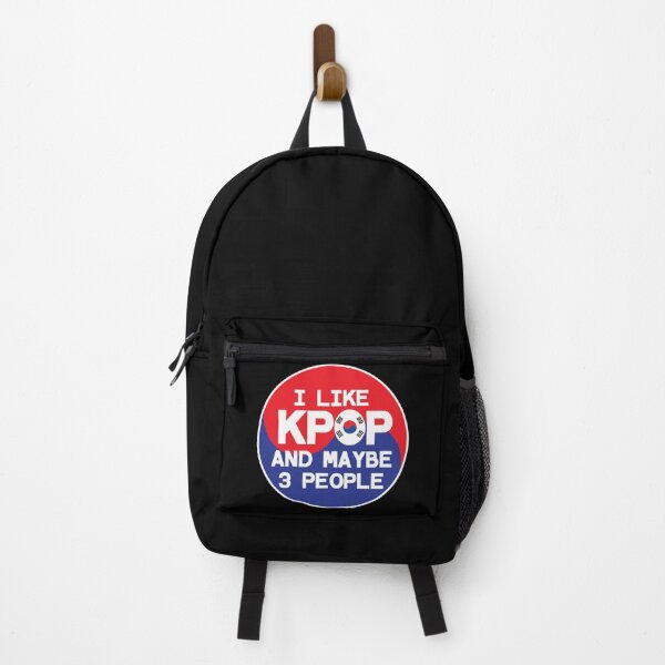 Item preview, I LIKE KPOP AND MAYBE 3 PEOPLE Funny Quote Meme designed and sold by SugarSaint.