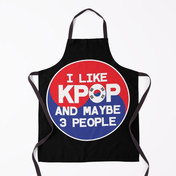 Item preview, I LIKE KPOP AND MAYBE 3 PEOPLE Funny Quote Meme designed and sold by SugarSaint.