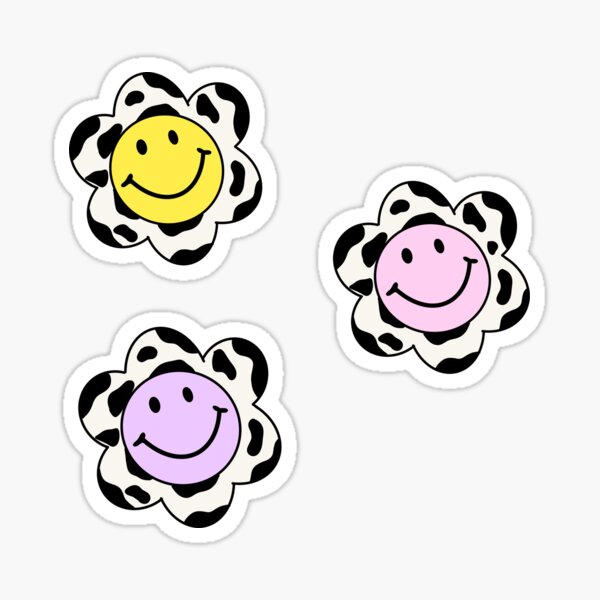 indie cowprint pack sticker by sistermoiyaa redbubble