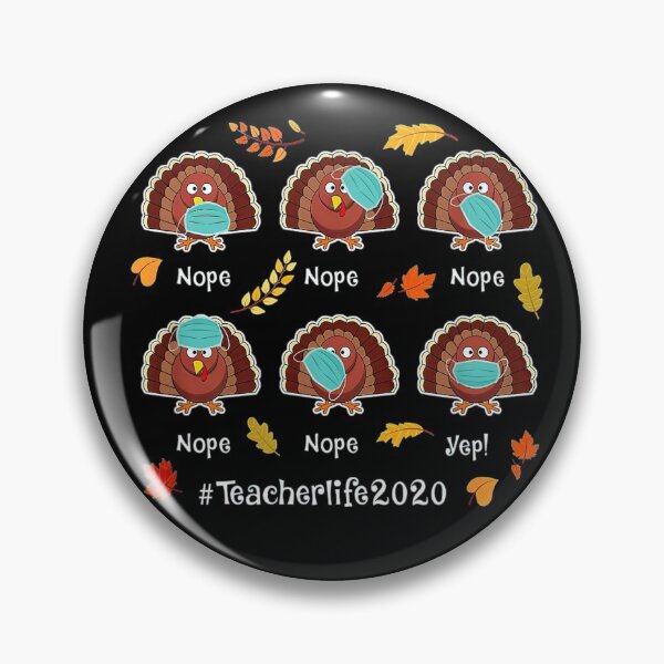 Item preview, Quarantined Thanksgiving Teacher Life 2020 Turkey With Mask designed and sold by davidruddca.