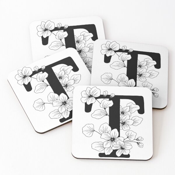 Item preview, T Botanical Monogram designed and sold by artjojo.