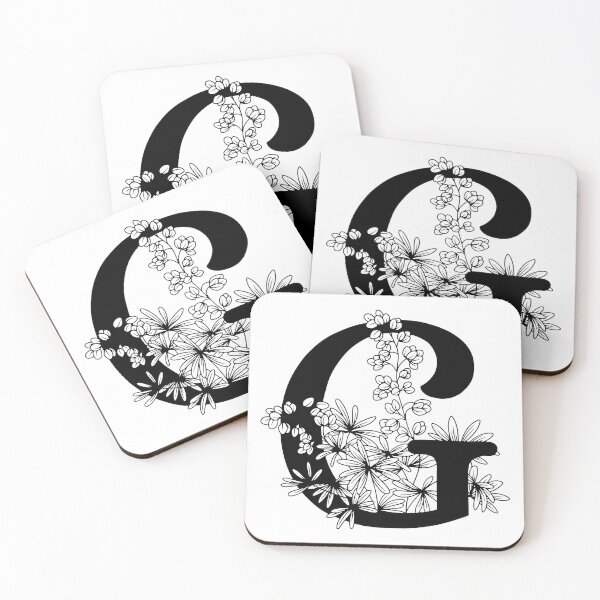 Item preview, G Botanical Monogram designed and sold by artjojo.