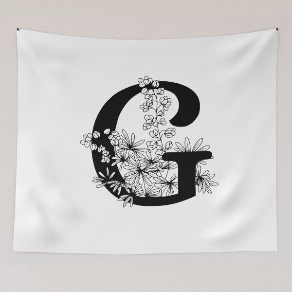 Item preview, G Botanical Monogram designed and sold by artjojo.