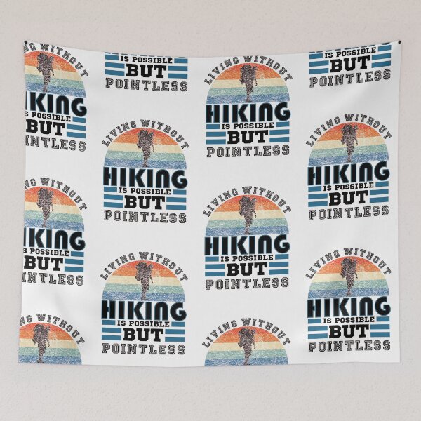 Item preview, hiker retro - hiking vintage saying designed and sold by pirminio.
