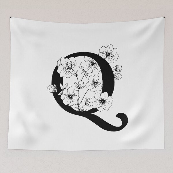 Item preview, Q Botanical Monogram designed and sold by artjojo.