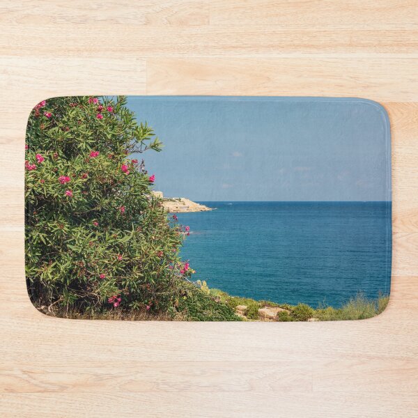 Item preview, Nerium oleander flowers with sea designed and sold by lena-maximova.