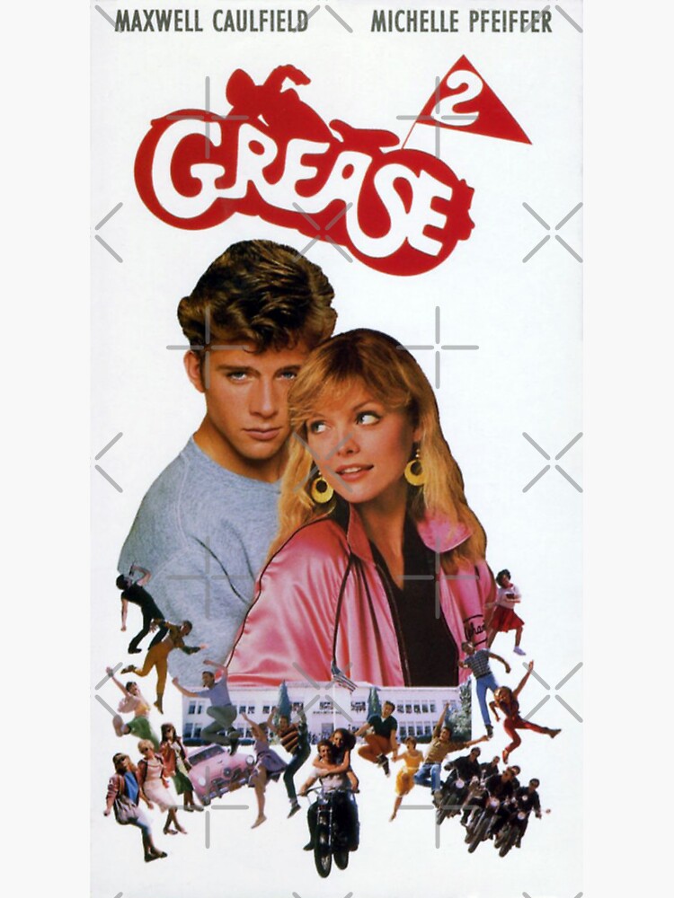 "Grease 2 movie poster" Sticker for Sale by remcneil Redbubble
