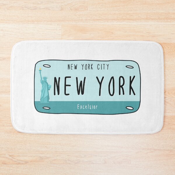 Item preview, New York City License Plate Excelsior designed and sold by LouiseFranksArt.