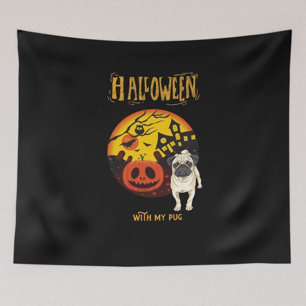 Item preview, Halloween Dog Meme  Halloween Pug Meme designed and sold by Simona Balan.