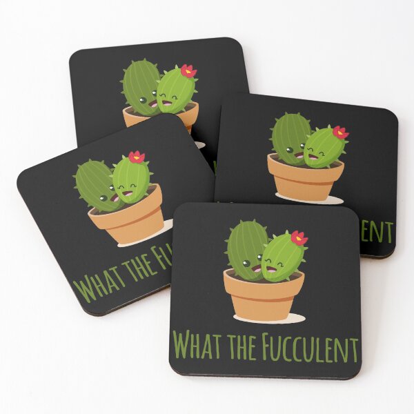 Item preview, What the Fucculent Cactus Succulents Plants designed and sold by GoldenDov.